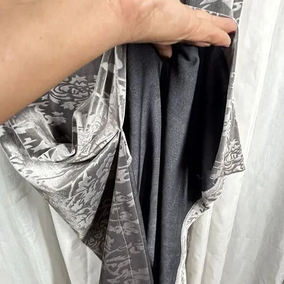 VTG Ivy Opulence Burnout Velour Floral Maxi Dress Womens PL Whimsigoth 90s NWT‎ - Picture 9 of 11